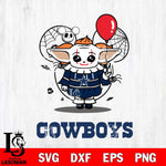 Dallas Cowboys Stitch Pennywise Halloween Svg Eps Dxf Png File, Digital Download, Instant Download