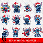 Dallas Cowboys  Stitch Christmas NFL Bundle 12 Svg Eps Dxf Png File, Digital Download, Instant Download