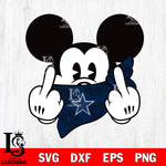 Dallas Cowboys mickey christmas 4 Svg Eps Dxf Png File, Digital Download, Instant Download