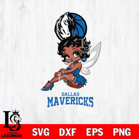 Dallas Mavericks Beauty Black Fairy Betty Boop