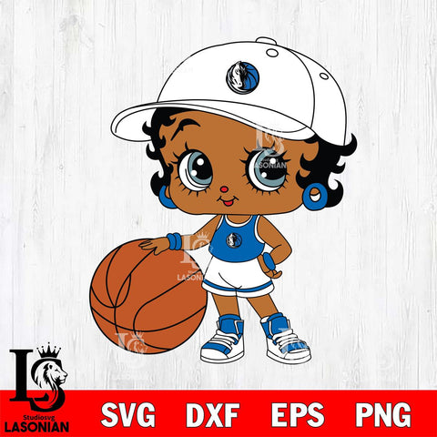 Dallas Mavericks Betty Boop NBA 12 Svg Eps Dxf Png File, NBA svg, Digital Download, Instant Download