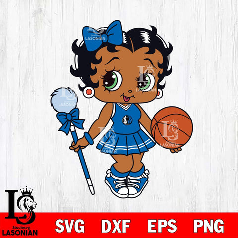 Dallas Mavericks Betty Boop NBA 3 Svg Eps Dxf Png File, NBA svg, Digital Download, Instant Download