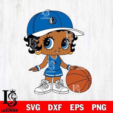 Dallas Mavericks Betty Boop NBA 9 Svg Eps Dxf Png File, NBA svg, Digital Download, Instant Download