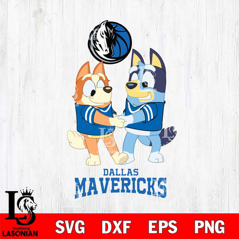 Dallas Mavericks Bluey Chilli Dance Svg Eps Dxf Png File, Digital Download, Instant Download