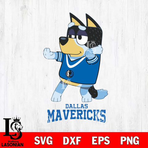 Dallas Mavericks Bluey Dad Dance Svg Eps Dxf Png File, Digital Download, Instant Download