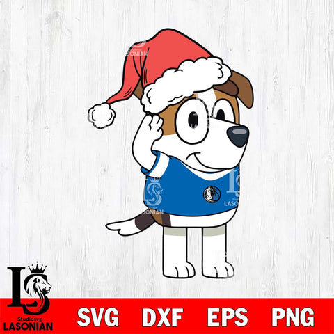 Dallas Mavericks Bluey Jack Christmas Svg Eps Dxf Png File, Digital Download, Instant Download