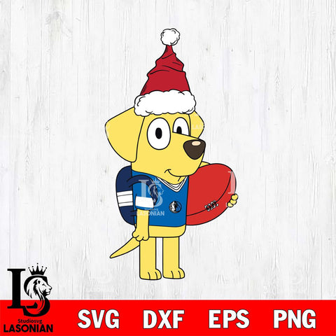 Dallas Mavericks Bluey Lucky Christmas Svg Eps Dxf Png File, Digital Download, Instant Download