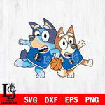 Dallas Mavericks Bluey sport 7 Svg Eps Dxf Png File, Digital Download, Instant Download