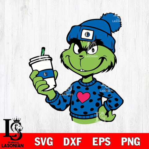 Dallas Mavericks Boujee Grinch 11 Svg Eps Dxf Png File, Digital Download, Instant Download