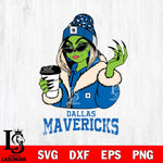 Dallas Mavericks Boujee Grinch Girls Christmas Cut Files Cricut, Svg Dxf Eps Png file , Silhouette