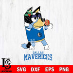 Dallas Mavericks Christmas Bluey Bandit Heeler Svg , Christmas Svg , Bluey svg , Digital Download, dxf eps png pdf file