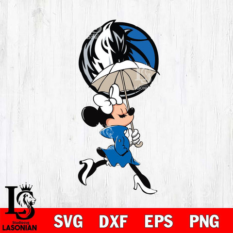 Dallas Mavericks Fancy Minnie Svg Eps Dxf Png File, Digital Download, Instant Download