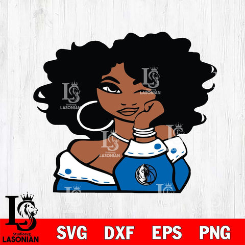 Dallas Mavericks Girls sport 5 Svg Eps Dxf Png File, Digital Download, Instant Download