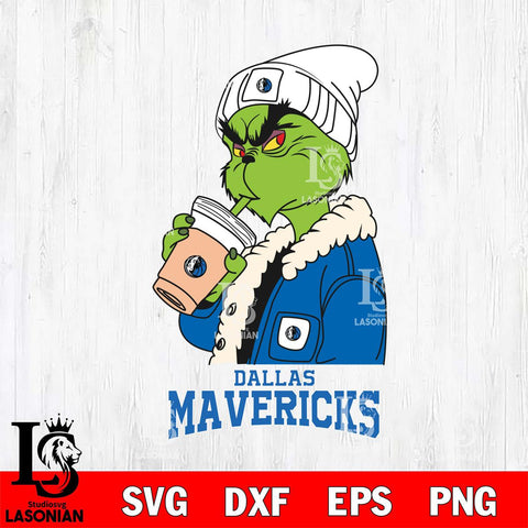 Dallas Mavericks Grinch Bougie Football Svg Eps Dxf Png File, Digital Download, Instant Download