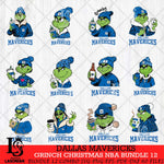 Dallas Mavericks Grinch Christmas NBA Bundle 12 Cut Files Cricut, Svg Dxf Eps Png file , Silhouette