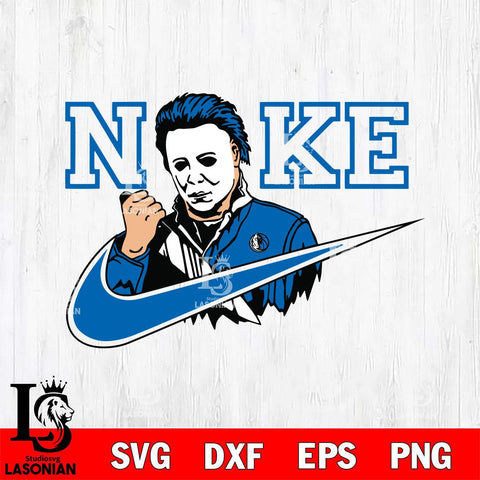 Dallas Mavericks Michael Myers Nike Svg Eps Dxf Png File, Digital Download, Instant Download