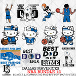 Dallas Mavericks NBA Bundle 12 Svg Eps Dxf Png File, Digital Download, Instant Download