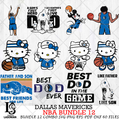 Dallas Mavericks NBA Bundle 12 Svg Eps Dxf Png File, Digital Download, Instant Download