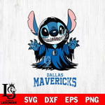 Dallas Mavericks Stitch Ghost Svg Eps Dxf Png File, NBA svg, Digital Download, Instant Download