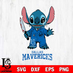 Dallas Mavericks Stitch Horror 2 Svg Eps Dxf Png File, NBA svg, Digital Download, Instant Download