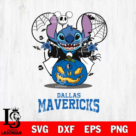 Dallas Mavericks Stitch Horror Halloween Svg Eps Dxf Png File, Digital Download, Instant Download