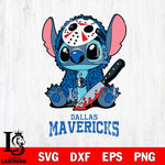 Dallas Mavericks Stitch Jason Voorhees Svg Eps Dxf Png File, NBA svg, Digital Download, Instant Download