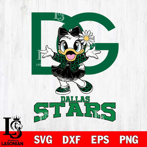 Dallas Stars Dolce And Gabbana Daisy Duck Disney Svg Eps Dxf Png File, Digital Download, Instant Download