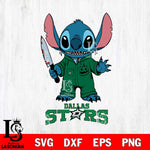 Dallas Stars Stitch Horror 2 Svg Eps Dxf Png File, NHL svg, Digital Download, Instant Download