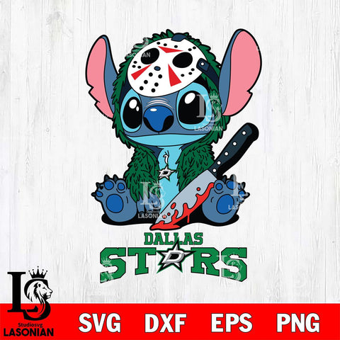 Dallas Stars Stitch Jason Voorhees Svg Eps Dxf Png File, NHL svg, Digital Download, Instant Download