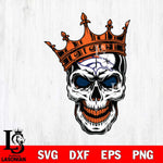 Denver Broncos Badass king Skull SVG