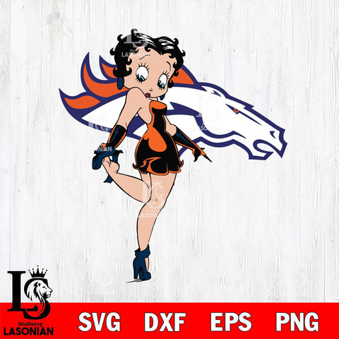 Denver Broncos Betty Boop Girl Fan Svg Eps Dxf Png File, Digital Download, Instant Download