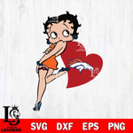 Denver Broncos Betty Boop Girl Love Svg Eps Dxf Png File, Digital Download, Instant Download