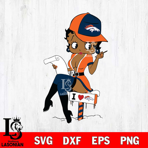 Denver Broncos Betty Boop Sexy Fan SVG Svg Eps Dxf Png File, Digital Download, Instant Download