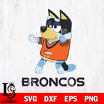 Denver Broncos Bluey Dad Dance Svg Eps Dxf Png File, Digital Download, Instant Download