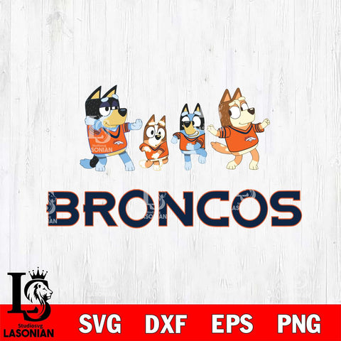 Denver Broncos Bluey Dance Mode Squats Svg Eps Dxf Png File, Digital Download, Instant Download