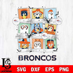 Denver Broncos Bluey Halloween Sport Svg Eps Dxf Png File, Digital Download, Instant Download