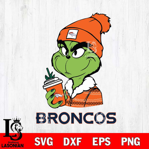 Denver Broncos Boujee Grinch Christmas Svg Eps Dxf Png File,Cricut svg files, Digital Download, Instant Download