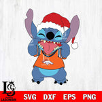 Denver Broncos Christmas Stitch Disney Svg Eps Dxf Png File, Digital Download, Instant Download