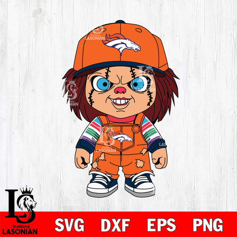 Denver Broncos Chucky Football Horror Halloween Svg Eps Dxf Png File, Digital Download, Instant Download