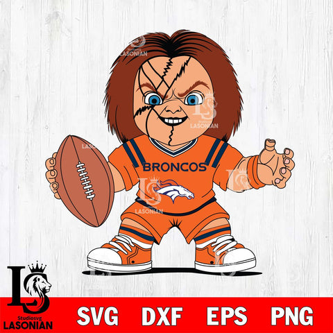 Denver Broncos Chucky Horror 2 Svg Eps Dxf Png File, NFL svg, Digital Download, Instant Download