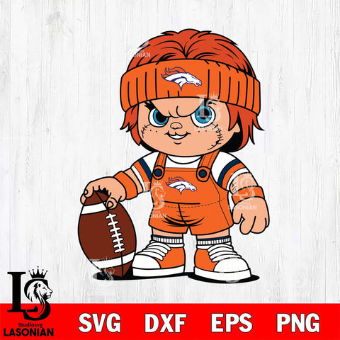 Denver Broncos Chucky Horror 5 Svg Eps Dxf Png File, NFL svg, Digital Download, Instant Download