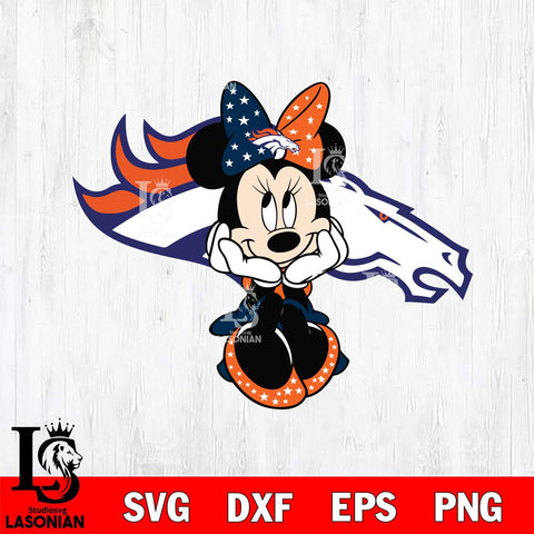 Denver Broncos Cute Minnie Mouse