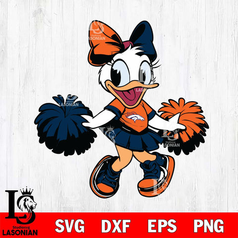 Denver Broncos Daisy Duck Cheerleader Svg Eps Dxf Png File, Digital Download, Instant Download