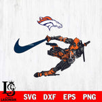 Denver Broncos Deadpool Nike Svg Eps Dxf Png File, Digital Download, Instant Download