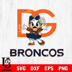 Denver Broncos Dolce And Gabbana Daisy Duck Disney Svg Eps Dxf Png File, Digital Download, Instant Download