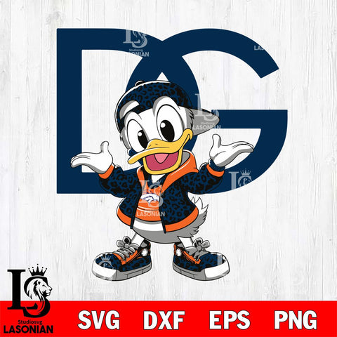 Denver Broncos Dolce And Gabbana Donald Duck Disney Svg Eps Dxf Png File, Digital Download, Instant Download