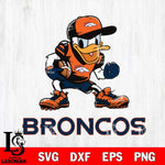 Denver Broncos Donal Duck Disney, Svg Eps Dxf Png File, Digital Download