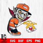 Denver Broncos Dracula Piss On Kansas City Chiefs Svg Eps Dxf Png File, Digital Download, Instant Download