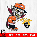 Denver Broncos Dracula Piss On Las Vegas Raiders Svg Eps Dxf Png File, Digital Download, Instant Download