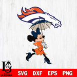 Denver Broncos Fancy Minnie Svg Eps Dxf Png File, Digital Download, Instant Download